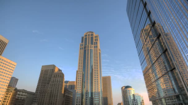 Seattle Skyscraper Coucher de soleil — Video