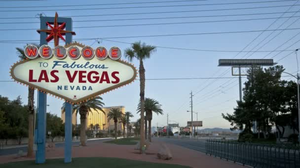 Добро пожаловать в Лас Вегас — стоковое видео