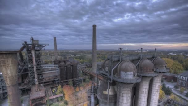 Parco Industriale HDR scuro — Video Stock