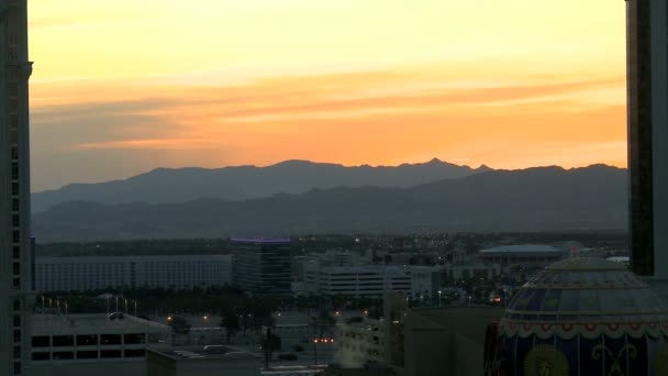 Plane landing Las Vegas — Stock Video