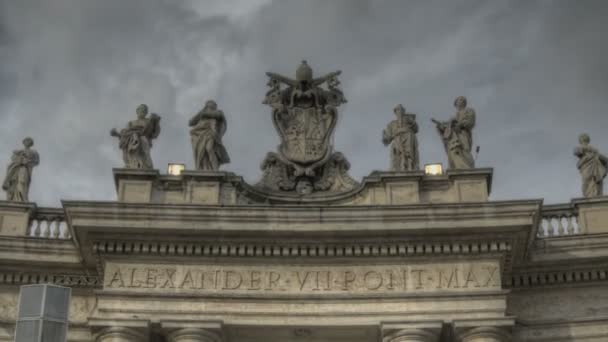 St Peter's Square Rom — Stockvideo