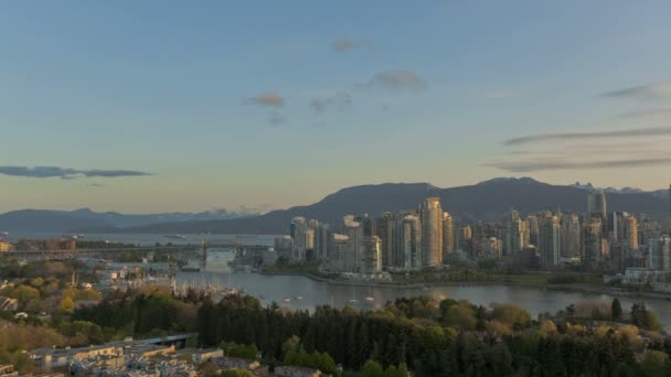 Хронология Ванкувера Skyline — стоковое видео