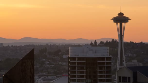 Aguja espacial de Seattle — Vídeos de Stock