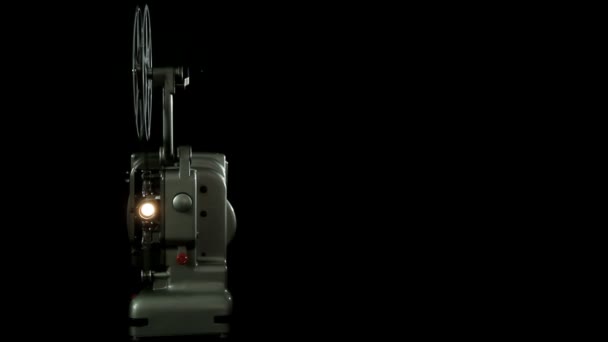 ビンテージ 8 mm プロジェクター ライト — ストック動画