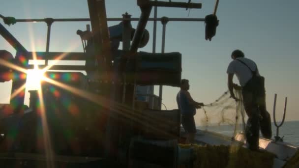 Риболовля катер — стокове відео