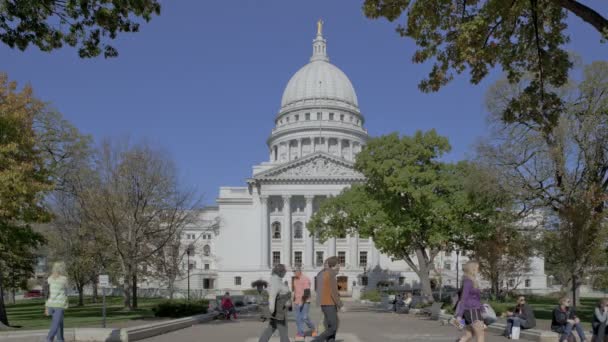 Madison, Wisconsin állam Capitol — Stock videók