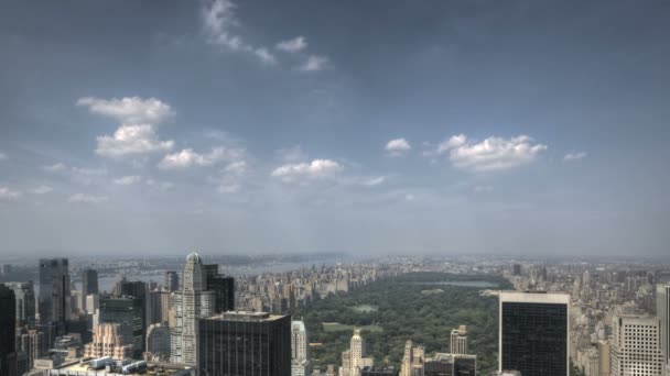 Central park hdr antenn — Stockvideo