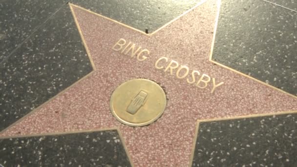 Caminhada da fama Bing Crosby e Roseanne — Vídeo de Stock