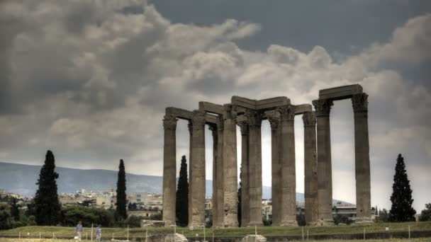 Olympiska zeus tempel — Stockvideo