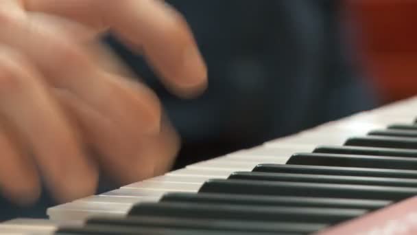Playing Piano — Stock Video