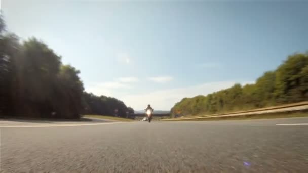 Мотоцикл гоночної — стокове відео