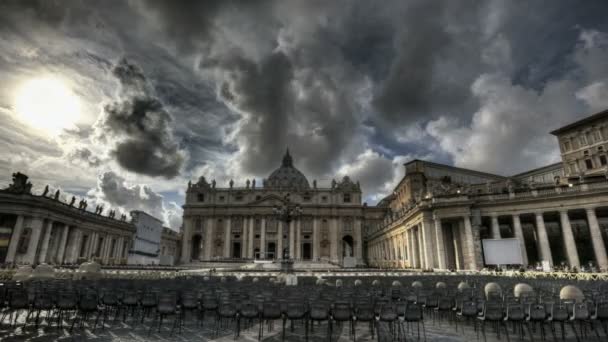 Собор Святого Петра в Риме — стоковое видео