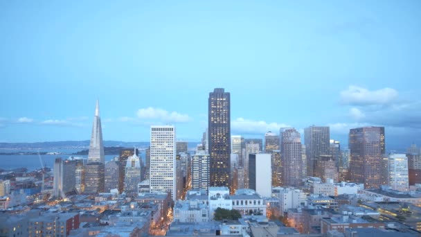 Zeitraffer bei Sonnenuntergang in San Francisco — Stockvideo