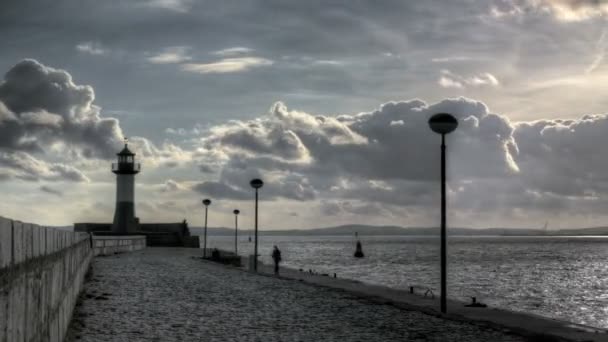 Timelapse porte de nuage de chicago — Video