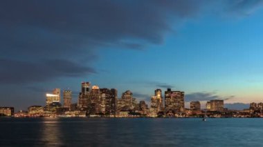 akşam alacakaranlık Boston manzarası