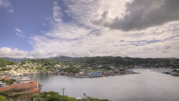 St Georges Bay in Grenada — Stock Video