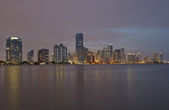 Картина, постер, плакат, фотообои "miami city skyline panorama at sunset", артикул 45001259