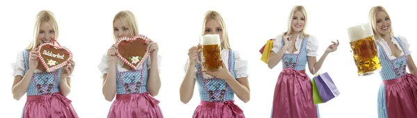 慕尼黑啤酒节的女服务员 — 图库照片