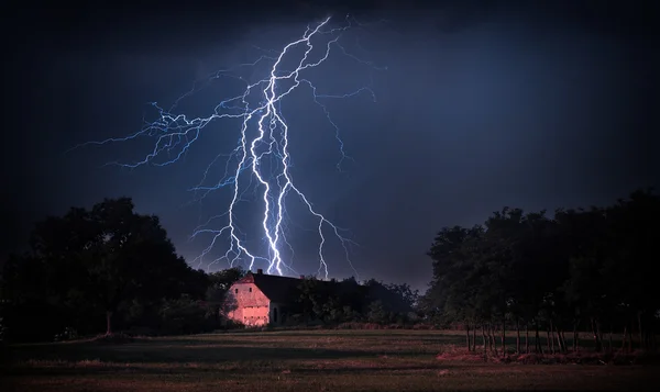 Storm with lightnings — Stock Photo, Image