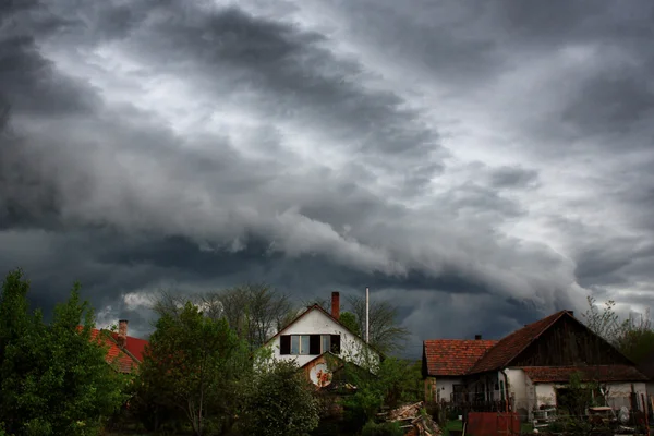 Vihar a város felett — Stock Fotó