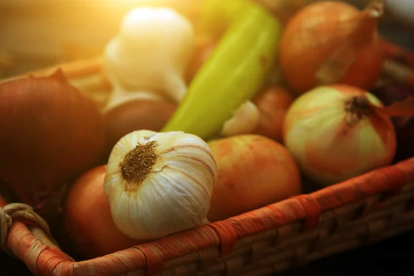 Mixed onion still life — Stock Photo, Image