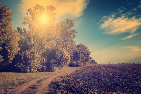 Ročník fotografické county Road — Stock fotografie