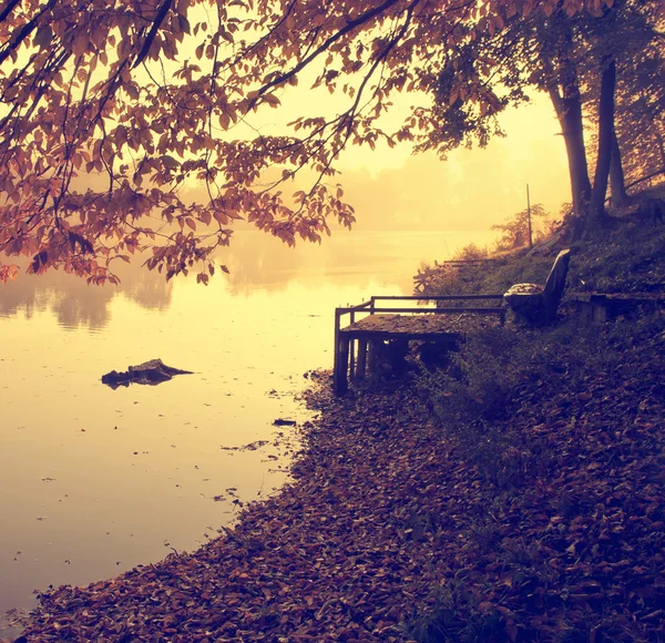 Vintage foto van herfst impressie — Stockfoto