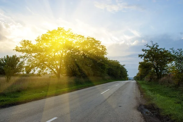 Foto da estrada de tráfego — Fotografia de Stock