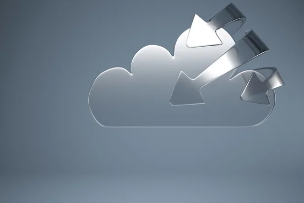 Servizio di cloud computing sincronizzato — Foto Stock