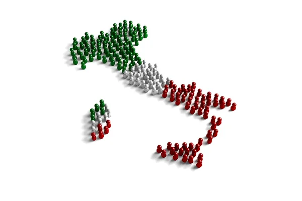 Population of the Italy — Stock Photo, Image