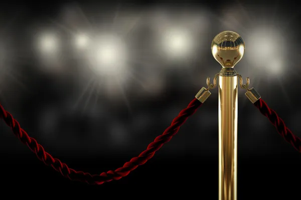 kırmızı ip bariyer yakın çekim