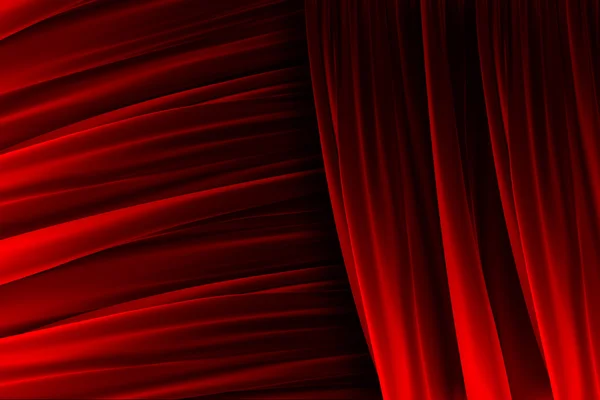Красная текстура занавеса с эффектами освещения — стоковое фото