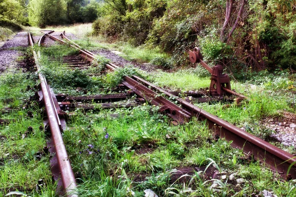 Verlaten spoorweg — Stockfoto