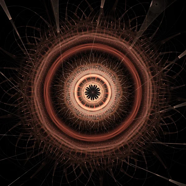 Абстрактное колесо мандалы — стоковое фото