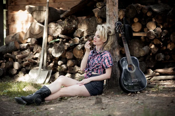 bir genç güzel kız portresi