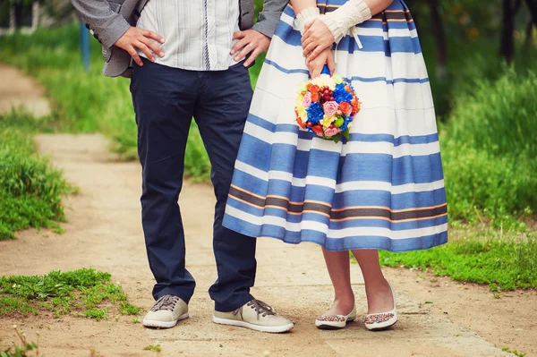 Şık gelin ve damat — Stok fotoğraf