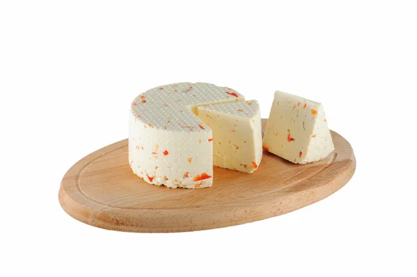 Peynirli kırmızı biber ile — Stok fotoğraf