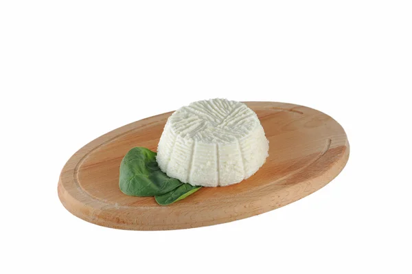 Ricotta cheese with spinach — Stock Photo, Image