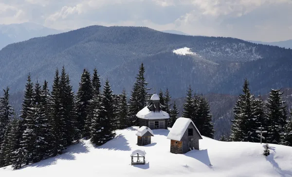 Vintern Karpaterna — Stockfoto