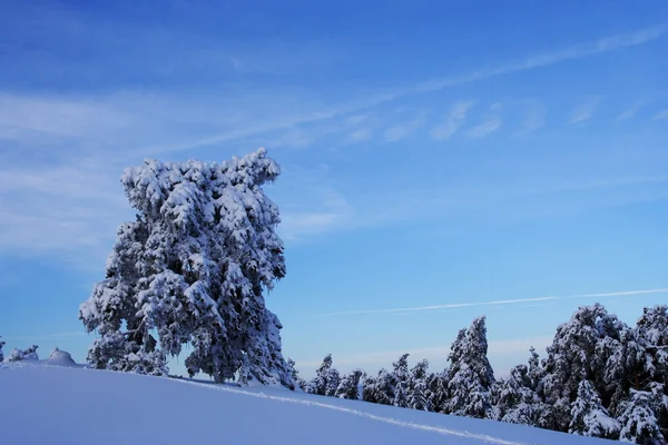 Winter Blick auf die Krimberge, Ukraine. — Stockfoto