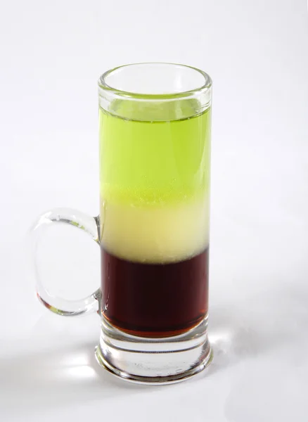 Three-layered cocktail — Stock Photo, Image