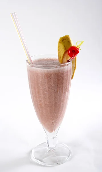 Strawberry Banana Smoothie or daiquiri — Stock Photo, Image