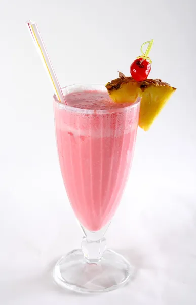 Erdbeer Bananen Smoothie oder Daiquiri — Stockfoto