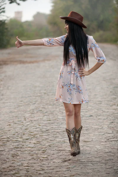 시골 소녀 — 스톡 사진