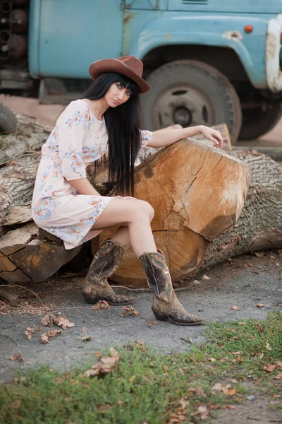 Country girl — Stock Photo, Image