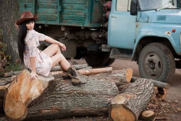 시골 소녀 — 스톡 사진