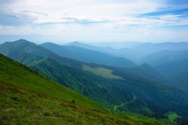 Yaz aylarında Karpatlar