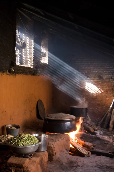 Nepali kitchen — Stock Photo, Image