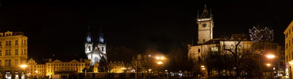 Old Town Square by night — Stock Photo, Image