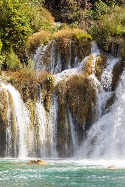 Vodopád na řece krka — Stock fotografie